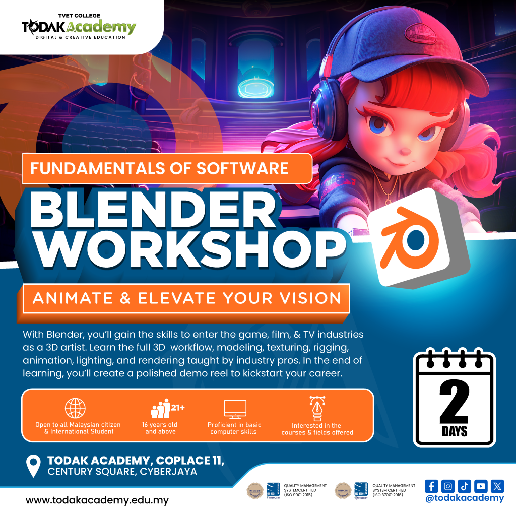 Blender workshop promotional graphic