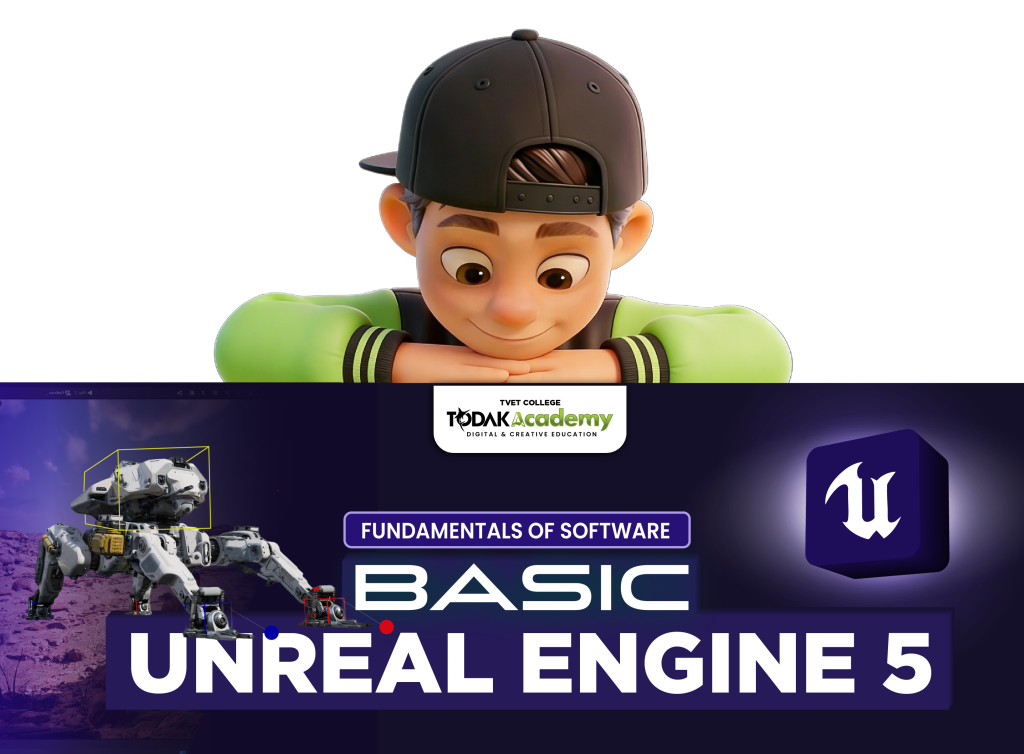 Basic Unreal Engine 5 course banner Todak Academy Cyberjaya game development program
